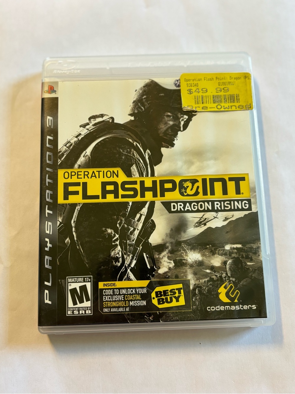 Playstation 3 PS3 Operation Flashpoint Dragon Rising
